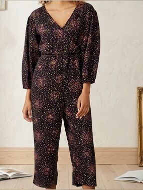 KATE SPADE Disco Dots Cropped Jumpsuit Size 4